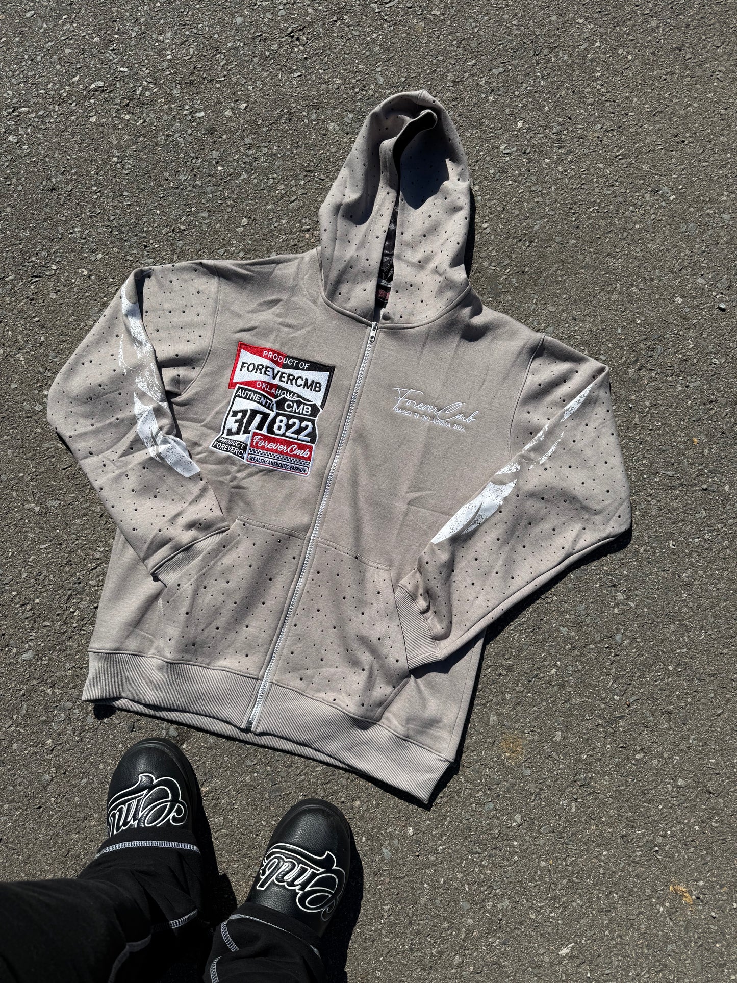 Grey Rhinestone Jacket